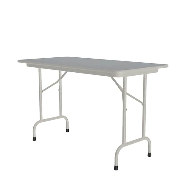 Correll Rectangle Commerical Folding Utility Table, High Pressure Laminate Top, Gray Granite CF2448PX-15 - main
